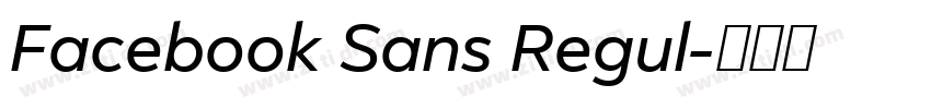 Facebook Sans Regul字体转换